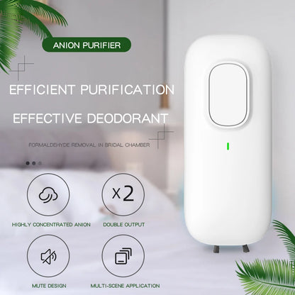 Plug-in Mini Anion Air Purifier Purification Air Freshener Ionizer Cleaner Dust Remover Toilet Deodorant