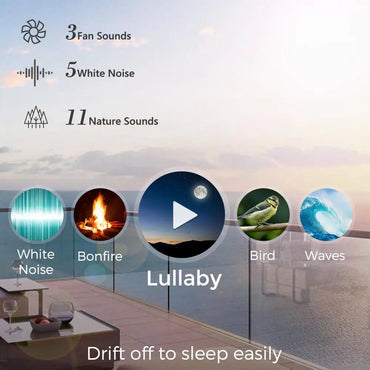 Sleep Sound Machine Kid Adult White Noise Machine 11-Color NightLight 21 Soothing Sound Sleep Aid Device Home Decor Ambient Lamp