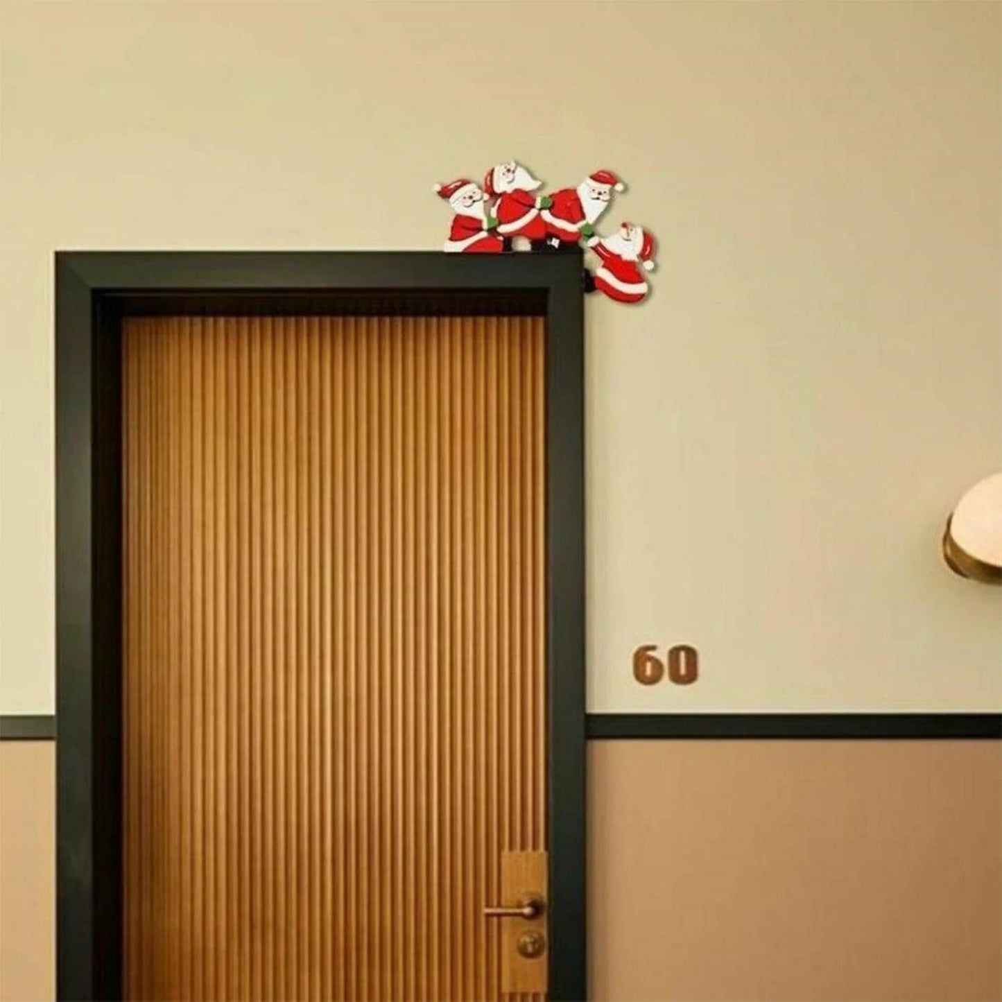 Christmas Door Wood Decoration No Fade Home Decoration for Door Frame Decoration