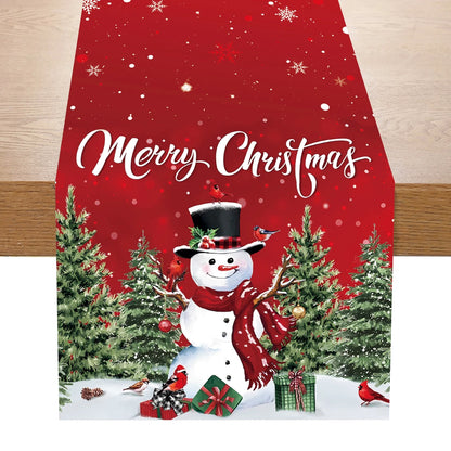 Christmas Table Runner Decoration for Home Xmas Party Decor