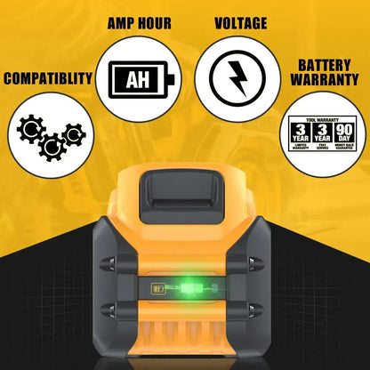 Replacement Battery For DeWalt 20V/60V MAX Li-ion Battery For DeWalt DCB547-XJ DCB200 DCB201 For Flexvolt Tool Batteries