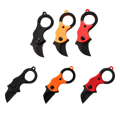 Outdoor Folding Knife EDC Key Knife Sharp Knife Claw Knife Box Cutter Necklace Knife Camping Portable Self-defense Pocket Knife