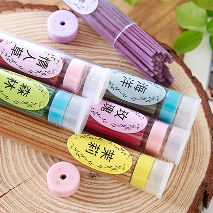 60sticks Thread Incense Lavender Sandalwood Aromatherapy Purifying Air Chinese Style Joss-stick Burning Incense Stick Meditation