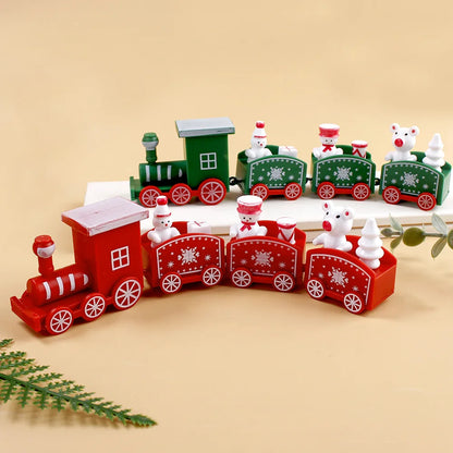 Plastic Christmas Train Christmas Decorations for Home Xmas, Noel Gifts Christmas Ornament New Year