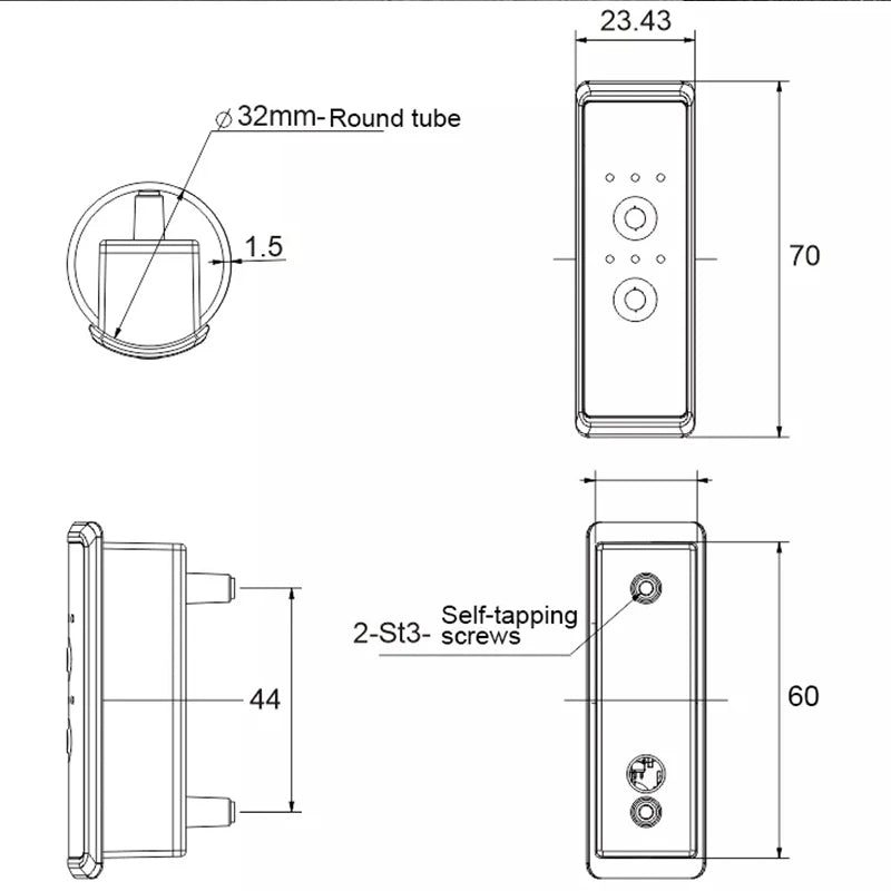 Bath Towel Rack Dryer Electric Thermostat Heater for Bathroom Towel Rail Bathroom Accessories