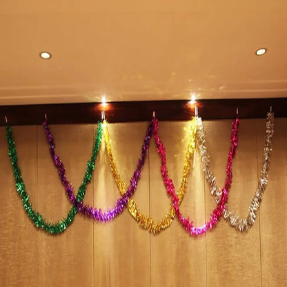 2m Christmas Garland, Gold, Silver, Red, Blue, Green,Santa Garland,Christmas Ornaments