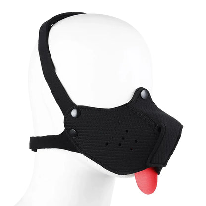 Detachable Mouth Gag Hood, Puppy Play Mask, BDSM Bondage Fetish Toys for Women Men