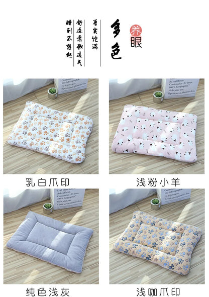 Soft Cat Bed Mats Short Plush Pet Sleeping Bed Mats for Cats Small Dogs Cute Pet Pad Blanket Warm Kitten Cushion Cat Accessories