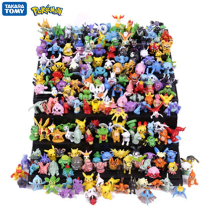 24-144pcs Pokemon Figure Model  Pikachu Anime Dolls 2-3CM Ornamental Decoration Not Repeating Mini Model Toy Kids Christmas Gift