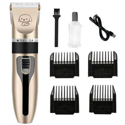 Pet Shaving Machine Dog Clipper Sets Dog Hair Grooming Barber Trimmer Set Cordless Rechargeable Pet Shaving Machine Pet Supplies