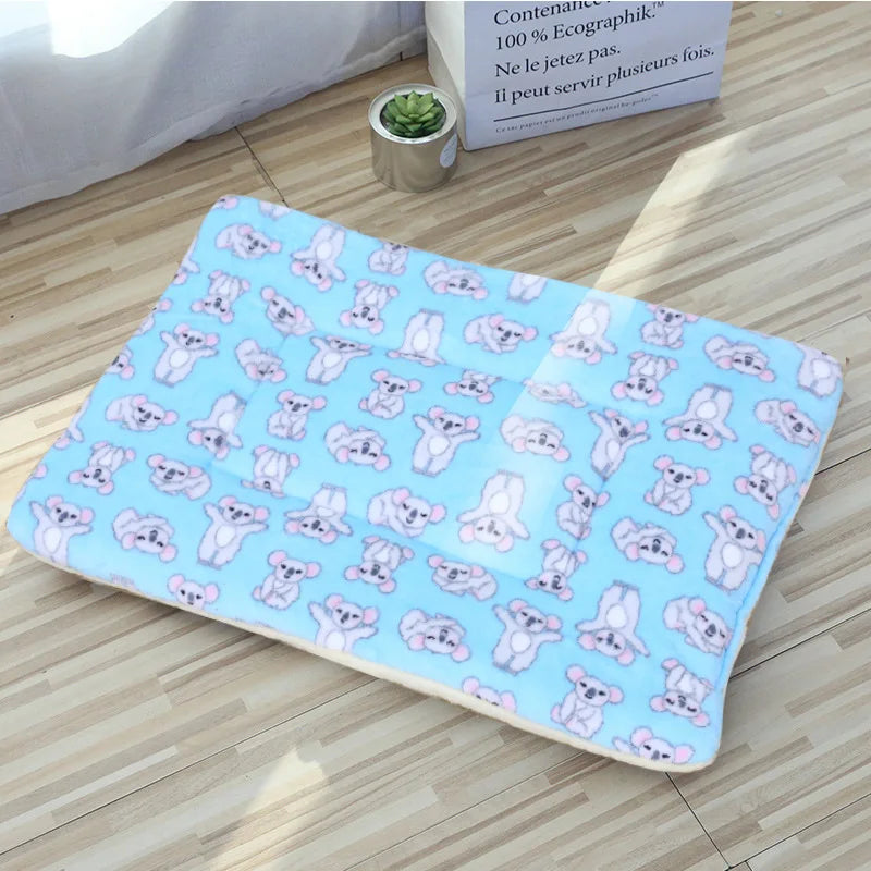 Soft Cat Bed Mats Short Plush Pet Sleeping Bed Mats for Cats Small Dogs Cute Pet Pad Blanket Warm Kitten Cushion Cat Accessories