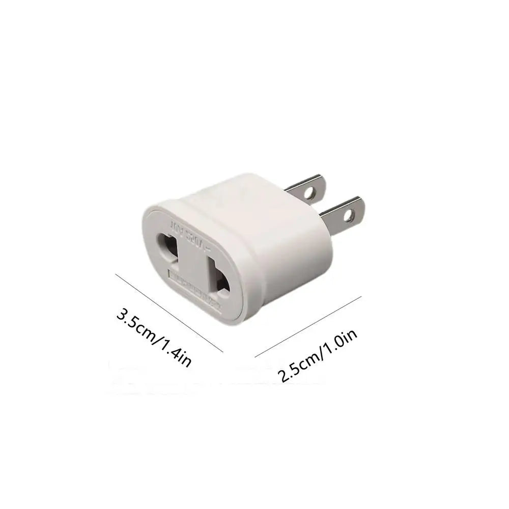 US EU Europe To US USA Power Converter Travel Adapter Charger Wall Plug Travel Converter Compact Conversion Plug