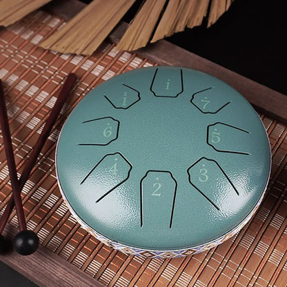 Tongue Drum 6 Inch 8 Tone Mini Ethereal Drums Children Steel Hand Drums Yoga Meditation Professional Percussion Instruments Gift