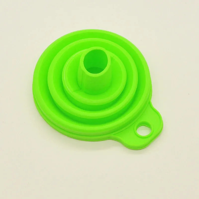 Mini Foldable Funnel Silicone Collapsible Portable Funnels for Fuel Hopper Beer Oil Kitchen Accessories Tools Items