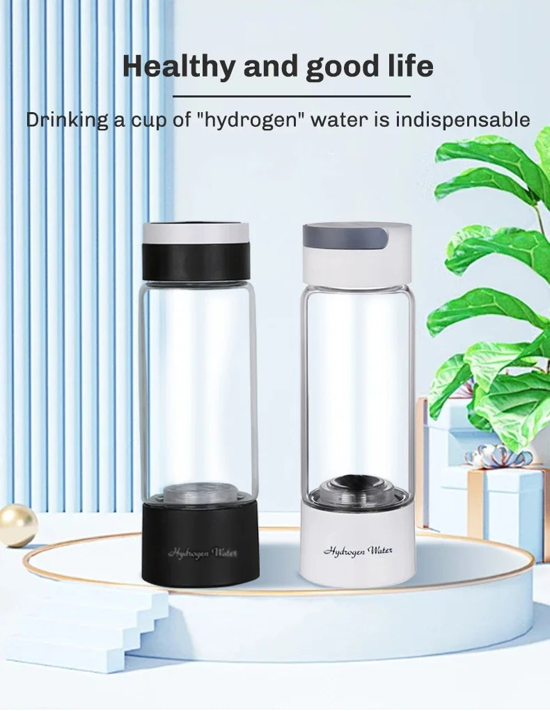 Hydrogen-Rich Water Cup Portable Electric Hydrogen Rich Water Generator Bottle Titanium Quality Filter Healthcare Water Cup USB