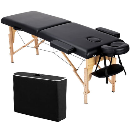 83''/84'' 2 Section Portable Massage Table Professional Facial Bed  Esthetician Lash Beds Ergonomic Folding - Adjustable Height