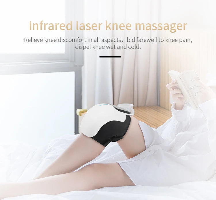 Knee Massager Infrared Heat and Vibration Knee Pain Relief for Swelling Stiff Joints Stretched Ligament and Muscles Injuries