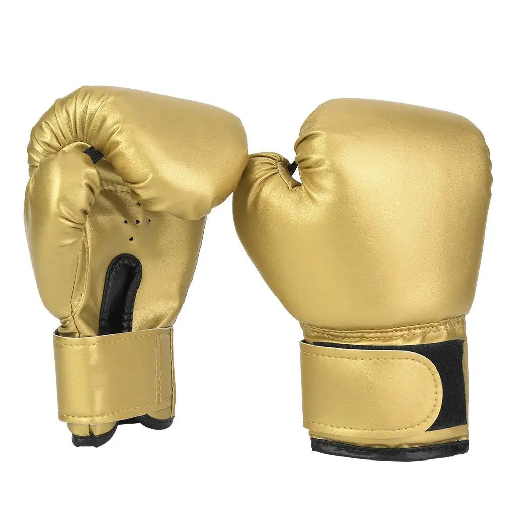 Kids Boxing Gloves Sandbag Sparring Mitts - Leather MMA Muay Thai Training Gear for Children