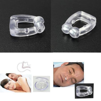 Anti Snore Stop Snoring Nose Clip Silicone Magnetic Sleep Tray Sleeping Aid Apnea Guard Night Device with Case Anti