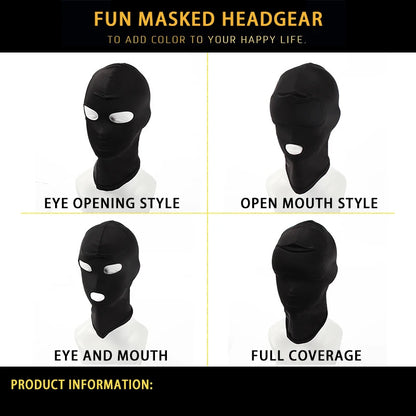 Fetish Slave BDSM Bondage Restraints Sex Mask Mouth Eye Open Head Harness Elasticity Blindfold for Couple New Exotic Accessories