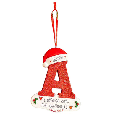 Christmas Tree Decoration Letter Pendant 26 Letters Home Holiday Pendant Xmas