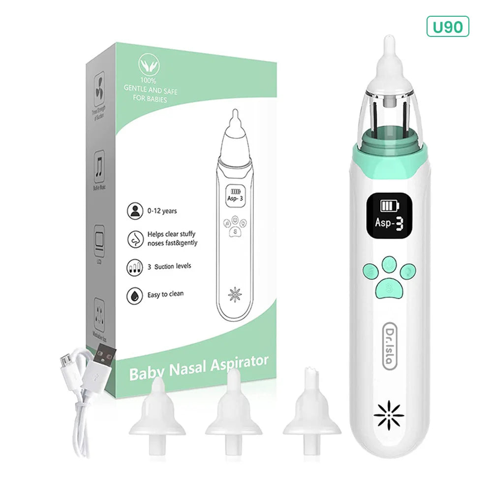 Dr.isla Baby Nose Cleaner Silicone Adjustable Suction Electric Child Nasal Aspirator Safety Convenient Low Noise