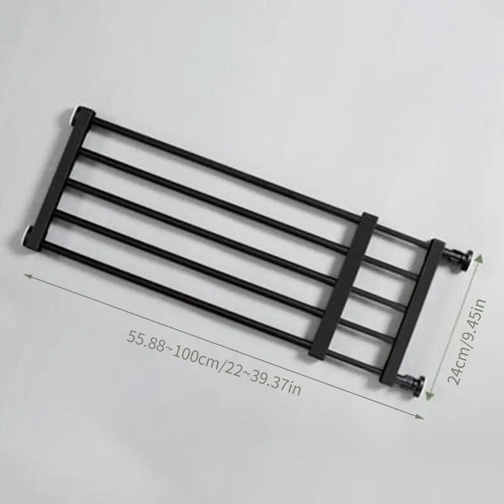 Metal Pet Gates Portable Fence Retractable Extra Wide Baby Gate Safety Fence Dog Gate For Hall Doorways Stairs