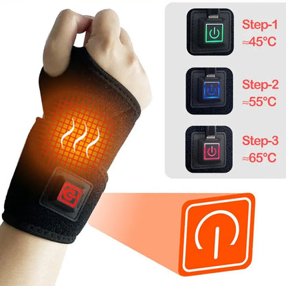 Heating Wrist Protector Sports Protection Breathable USB Hand Massager Support WristBand Pad Brace Tool Heat Health Care Devic