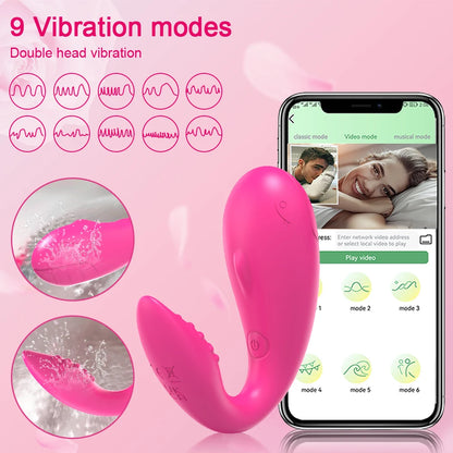 APP Bluetooth Control Vibrator Egg for Women Clitoris Stimulator Wearable G Spot Vibrator Love Egg Adult Vibrating Sex Toy