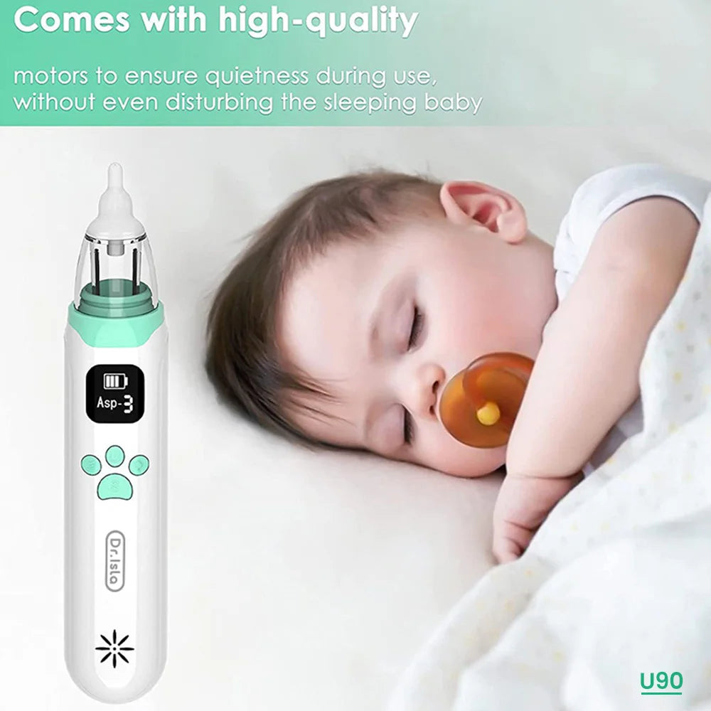 Dr.isla Baby Nose Cleaner Silicone Adjustable Suction Electric Child Nasal Aspirator Safety Convenient Low Noise