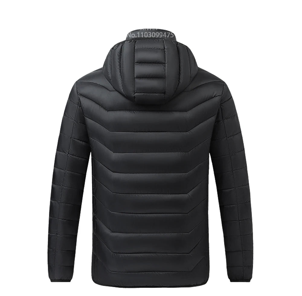 Self Heating Jacket Men Women 21 Areas USB Electric Heated Jacket Washed Ski Camping Hiking Winter Down Jacket Heated Clothing