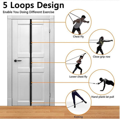 Upgrade Door Anchor Strap for Resistance Bands Exercises Anchor Gym Attachment for Home Fitness Portable Door Band Resistance