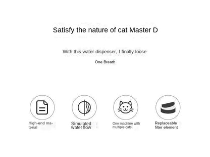 Pets Water Fountain Auto Filter USB Electric Mute Cat Drinker Bowl 1200mL Recirculate Filtring Drinker for Cats Water Dispenser