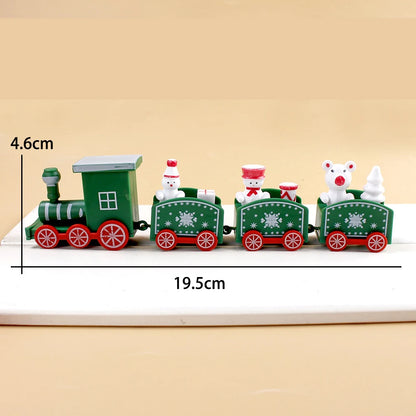 Plastic Christmas Train Christmas Decorations for Home Xmas, Noel Gifts Christmas Ornament New Year