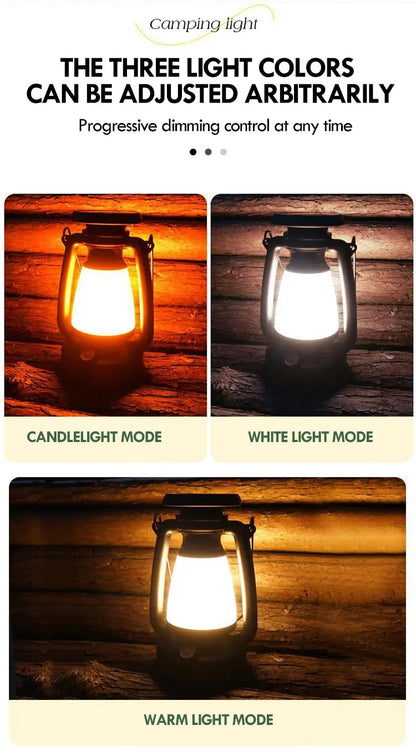 Charging Decoration Atmosphere Light Retro Horse Light Led Desk Lamp Outdoor Camping Bar Light Table Light Lantern Home Decor