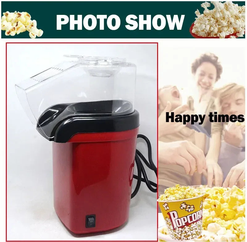 Home Popcorn Maker Mini Convenient 220V Fully Automatic Popcorn Maker 1200W Home Kitchen Appliance Popcorn Maker Corn Cooker