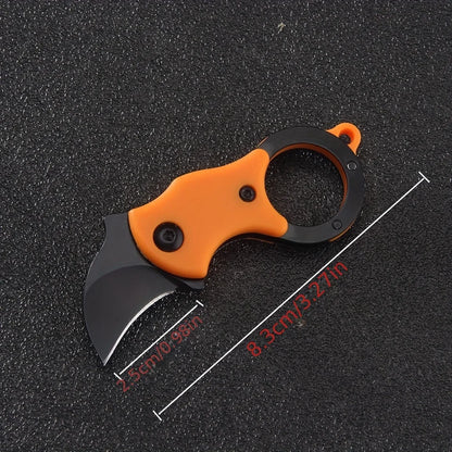 Outdoor Folding Knife EDC Key Knife Sharp Knife Claw Knife Box Cutter Necklace Knife Camping Portable Self-defense Pocket Knife