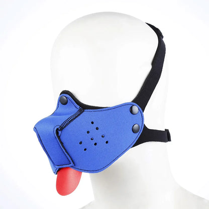 Detachable Mouth Gag Hood, Puppy Play Mask, BDSM Bondage Fetish Toys for Women Men