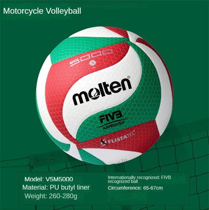 Original Molten V5M5000 Volleyball Standard Size 5 PU Ball for Students Adult and Teenager Competition Training Outdoor Indoor