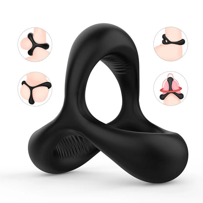 Penis Rings For Men Delay Ejaculation Stronger Erection Sex toys Adult supplies linen nozzle Ring cock sex toys for couples