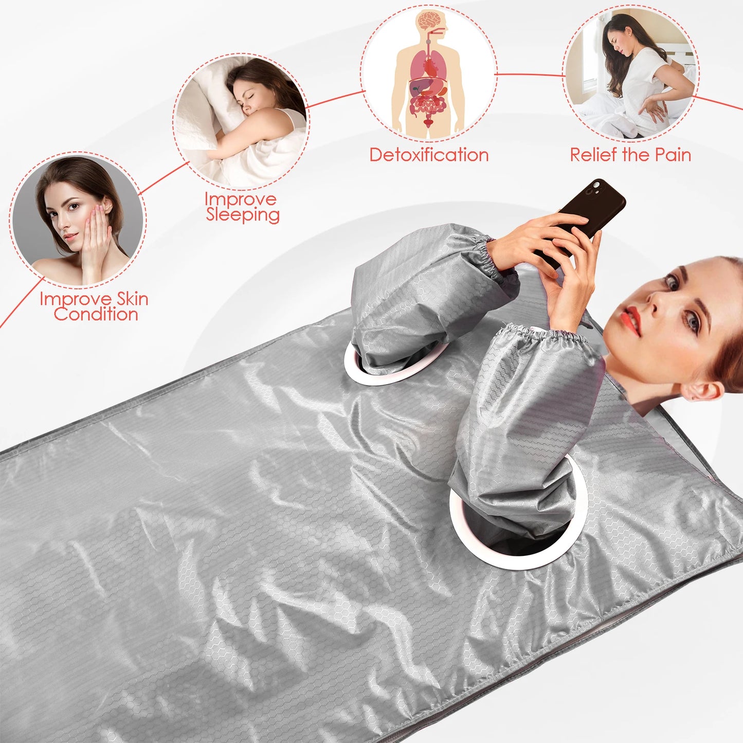 Electric Sau-na Blanket Professional Digital Loss Weighted Electric Blanket for Home beauty salon