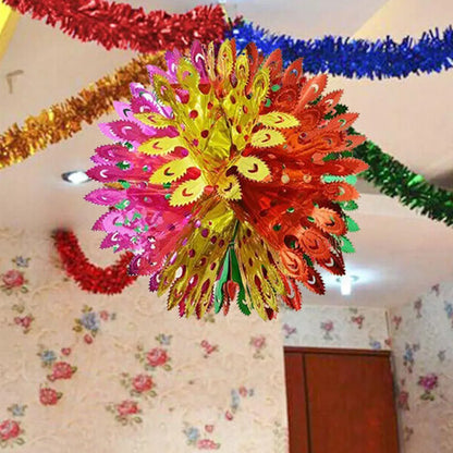 Christmas Hanging Decoration Foil Garlands Festive Hanging Ceiling Decor