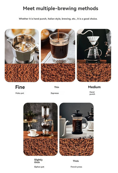 New Mini Hand Shake Manual Grinding Convenient Stainless Steel Ceramic Core Coffee Bean Grinder Visual Coffee Machine