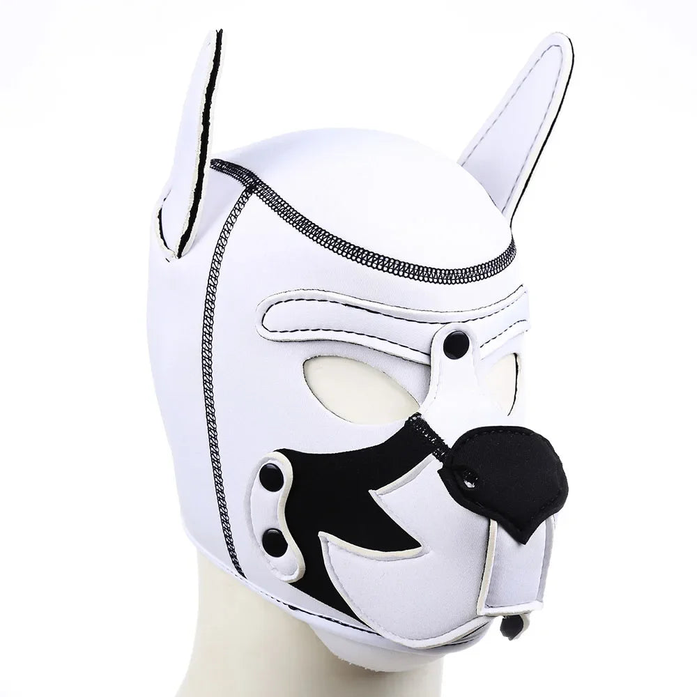 Detachable Mouth Gag Hood, Puppy Play Mask, BDSM Bondage Fetish Toys for Women Men