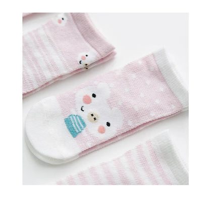 5Pairs/lot 0-2Y Infant Baby Socks Baby Socks for Girls Cotton Mesh Cute Newborn Boy Toddler Socks Baby Clothes Accessories