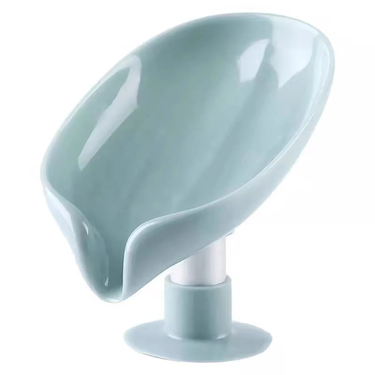 Leaf Shape Soap Box Drain Soap Holder Bathroom Accessories Suction Cup Soap Dish Tray Soap Dish for Bathroom Soap Container