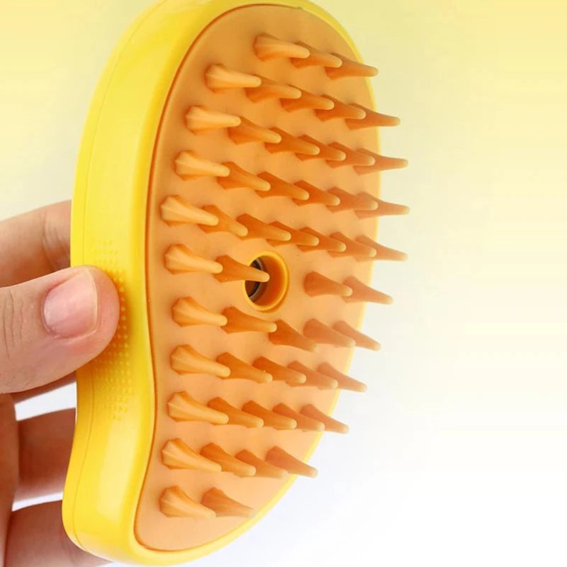 Cat Steam Brush Electric Spray Water Spray Kitten Pet Comb Soft Silicone Depilation Cats Bath Hair Brush Grooming Supplies