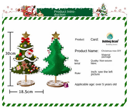 Christmas Tree Crafts Kits for Children Christmas Decoration Handmade Toys Puzzle Craft Kit Children Toys Christmas Gifts