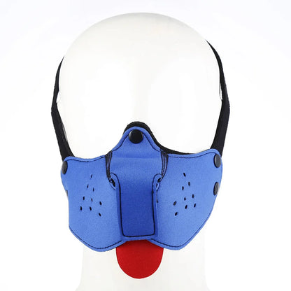 Detachable Mouth Gag Hood, Puppy Play Mask, BDSM Bondage Fetish Toys for Women Men