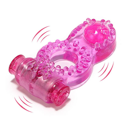 Penis Ring Vibrator Strong Penis Erect Cock Ring Crystal Butterfly Vibrating Rings Enhance Sex Ability Product Sex Toys For Men